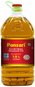 Pansari Kacchi Ghani Mustard Oil Mustard Oil Can (Sarson Tel) (1.8 L)