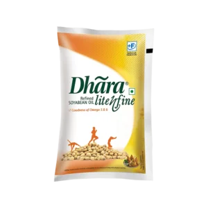 Dhara Refined Soyabean Oil - 840 Gm