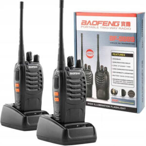 BS-888S Wireless Walkie Talkie (Imported) 2PCS Walkie Talkie Portable Radio