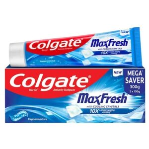Colgate Max Fresh Peppermint Ice Blue Gel Toothpaste 300 g
