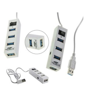 High-Speed 4Port USB Hub for Pendrive, Mouse, Keyboards, Camera, Mobile, Desktop, Tablet, PC, Laptop, TV Digital Cameras, Card Readers, USB Speakers